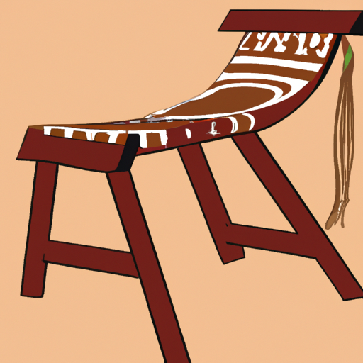 תמונה המתארת כיסא מתקפל מצרי עתיק, המסמל את שורשיו ההיסטוריים.
